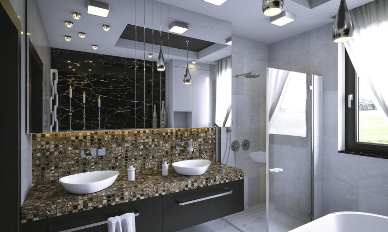design łazienka mozaika 